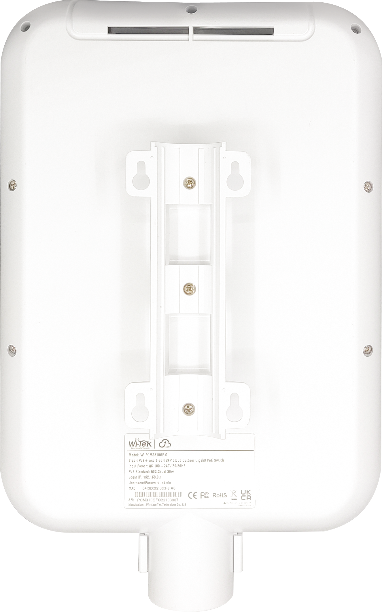 Уличный 4-8 PoE коммутатор Wi-Tek WI-PCMS310GF-O